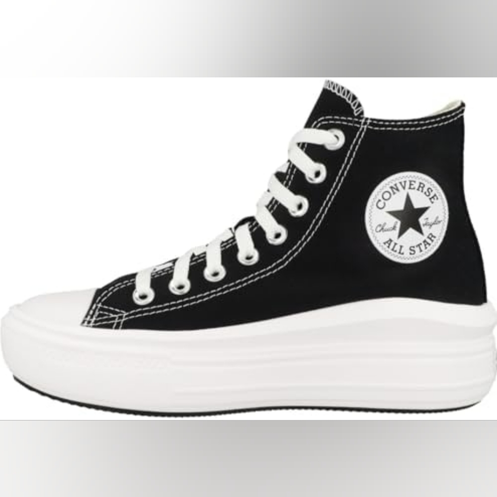 Converse All Star Women's Black High-Top Platform Sneakers Size 7 - Picture 9 of 9